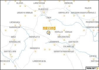 map of Máximo