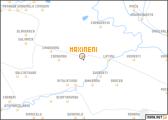 map of Măxineni