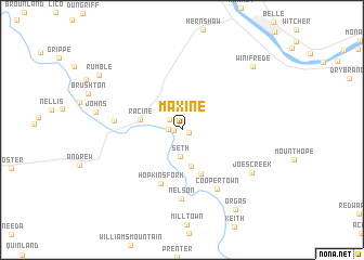 map of Maxine