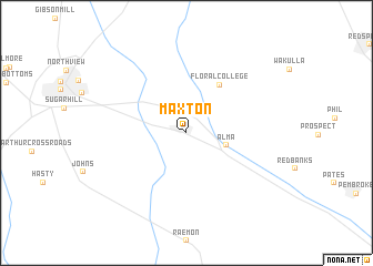 map of Maxton