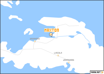 map of Maxton