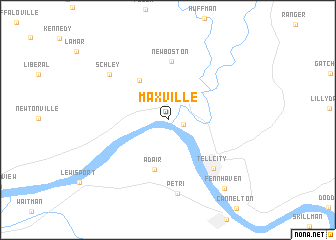 map of Maxville