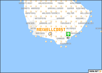 map of Maxwell Coast