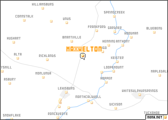 map of Maxwelton