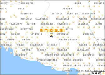 map of Mayakaduwa