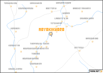 map of Mayaki Kwara