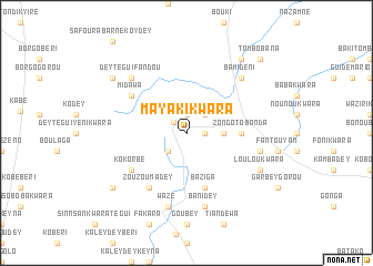 map of Mayaki Kwara