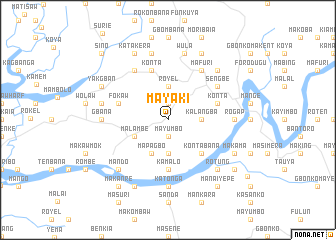 map of Mayaki