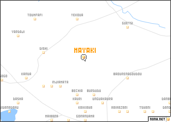 map of Mayaki