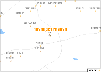 map of Mayak Oktyabrya