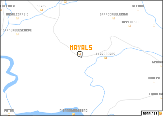 map of Mayals