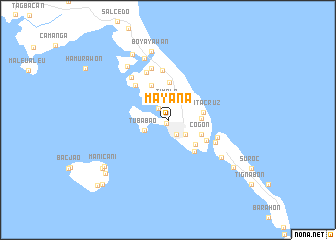 map of Mayana