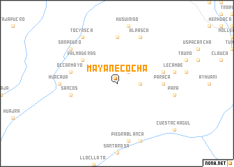 map of Mayanecocha