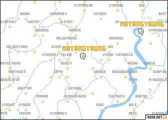 map of Mayangyaung