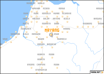 map of Mayang