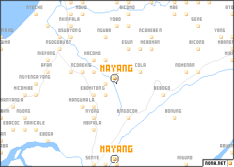 map of Mayang