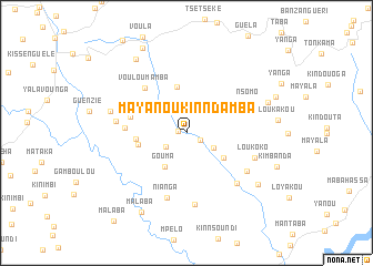 map of Mayanou Kinndamba