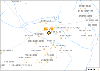 map of Māyān