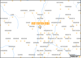 map of Mayarakabi