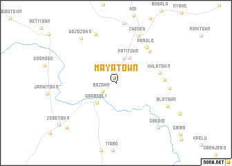 map of Maya Town