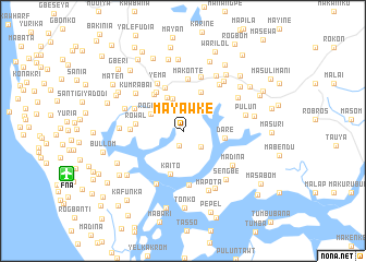 map of Mayawke