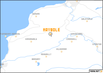map of Maybole