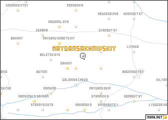 map of Maydan Sakhnivskiy