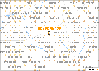 map of Mayersdorf