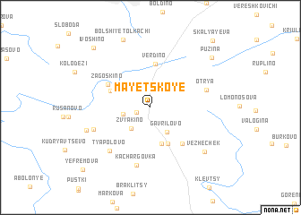 map of Mayetskoye