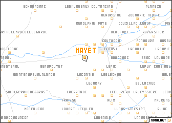 map of Mayet