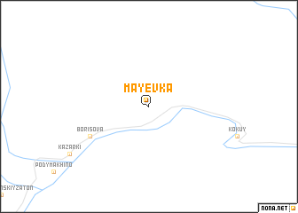 map of Mayëvka