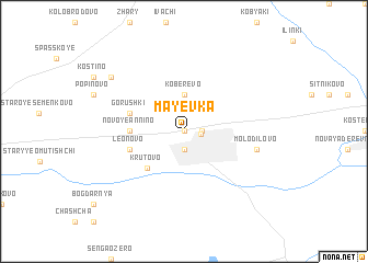 map of Mayëvka