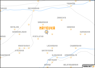 map of Mayëvka