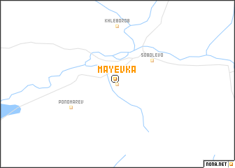 map of Mayëvka