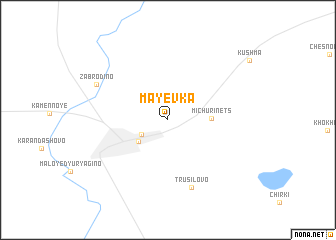 map of Mayevka