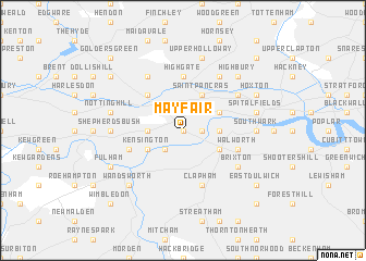 map of Mayfair