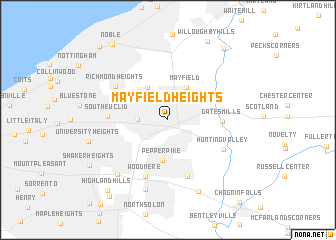 map of Mayfield Heights
