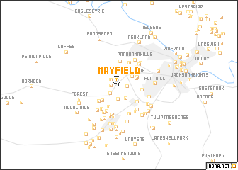 map of Mayfield