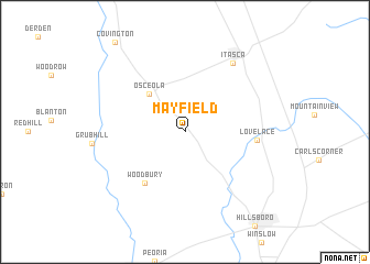 map of Mayfield