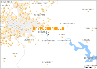 map of Mayflower Hills