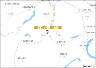 map of Mayhew Landing