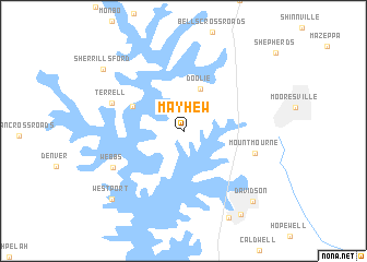 map of Mayhew