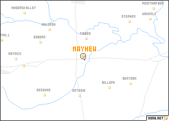 map of Mayhew