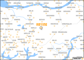 map of Mayine