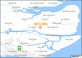 map of Mayland