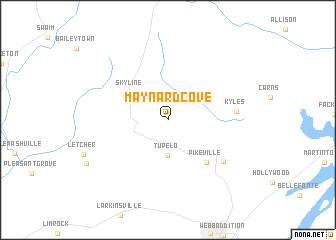 map of Maynard Cove