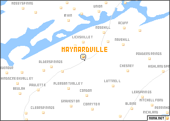 map of Maynardville