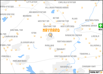 map of Maynard