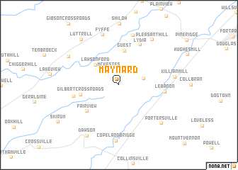 map of Maynard