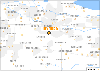 map of Maynard